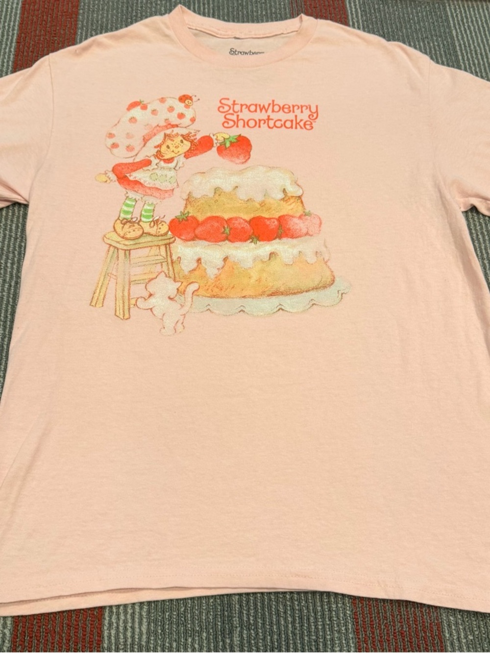 Strawberry Shortcake Pink Graphic Tee - Women’s Short Sleeve